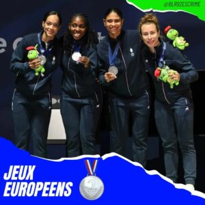Ysaora médaillée d'argent par équipe aux jeux européens