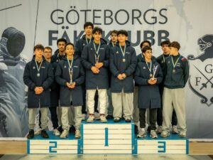 Constantin et Hugo montent sur la première marche du podium à Göteborg dans l'épreuve par équipe