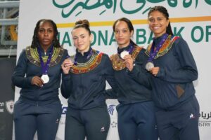 Ysaora médaillée d'argent avec l'équipe de France au circuit de coupe du monde du Caire