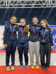 Audrey, Lise, Mina et Mia médaille de bronze par équipe N3